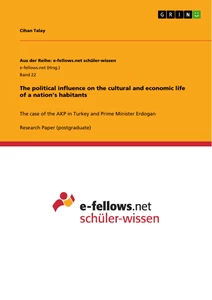 Title: The political influence on the cultural and economic life of a nation’s habitants