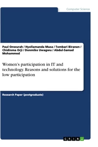 Title: Women’s participation in IT and technology. Reasons and solutions for the low participation