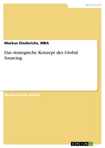 Titel: Das strategische Konzept des Global Sourcing