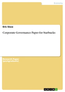 Essay on corporate governance