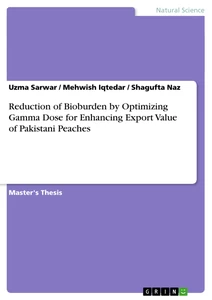 Title: Reduction of Bioburden by Optimizing Gamma Dose for Enhancing Export Value of Pakistani Peaches
