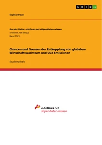 Titel: Chancen und Grenzen der Entkopplung von globalem Wirtschaftswachstum und CO2-Emissionen