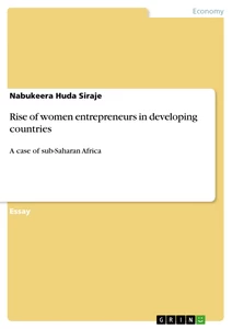 Title: Rise of women entrepreneurs in developing countries