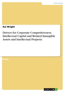 Title: Drivers for Corporate Competitiveness. Intellectual Capital and Related Intangible Assets and Intellectual Property
