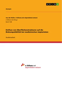 Einfluss Von Die Auf Oberflächenstrukturen Biokompatibilität QdCstxhr
