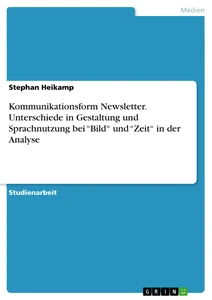 Kommunikationsform Newsletter Grin