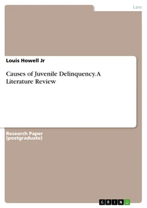 From Thesis To Essay Writing Causes Of Juvenile Delinquency A Literature Review English Literature Essay Topics also Thesis Statement For Essay Causes Of Juvenile Delinquency A Literature Review Publish Your Essay On Pollution In English