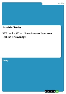Titel: Wikileaks. When State Secrets becomes Public Knowledge