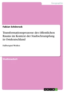 Titel: Transformationsprozesse des öffentlichen Raums im Kontext der Stadtschrumpfung in Ostdeutschland