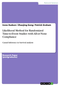 Title: Likelihood Method for Randomized Time-to-Event Studies with All-or-None Compliance