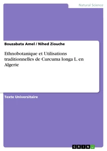Title: Ethnobotanique et Utilisations traditionnelles de Curcuma longa L. en Algerie