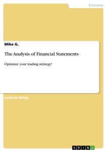 Title: The Analysis of Financial Statements