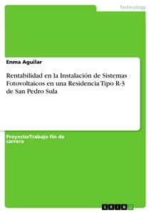 Rentabilidad En La Instalacion De Sistemas Fotovoltaicos En Una