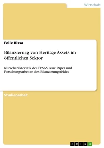 Title: Bilanzierung von Heritage Assets im öffentlichen Sektor