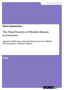 Title: The Main Features of Modern Human Locomotion