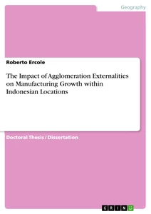 Title: The Impact of Agglomeration Externalities on Manufacturing Growth within Indonesian Locations
