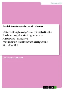 Unterrichtsplanung 