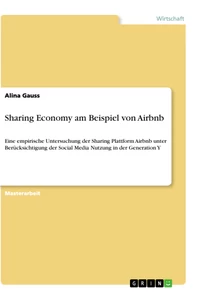 Titel: Sharing Economy am Beispiel von Airbnb