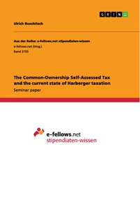 Titel: The Common-Ownership Self-Assessed Tax and the current state of Harberger taxation