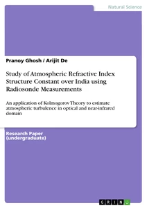 Title: Study of Atmospheric Refractive Index Structure Constant over India using Radiosonde Measurements
