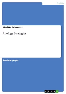 Titel: Apology Strategies