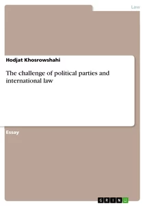 Title: The challenge of political parties and international law