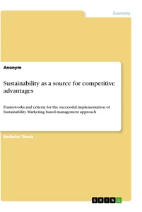 Title: Sustainability as a source for competitive advantages