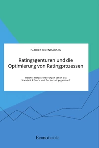 Titel: Ratingagenturen und die Optimierung von Ratingprozessen. Welchen Herausforderungen sehen sich Standard & Poor's und Co. derzeit gegenüber?