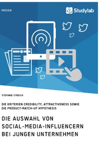 Die Auswahl von Social-Media-Influencern bei jungen Unternehmen. Die Kriterien Credibility, Attractiveness sowie die Product-Match-Up Hypothesis