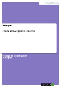 Title: Fauna del Altiplano Chileno