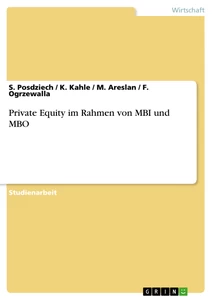 Titel: Private Equity im Rahmen von MBI und MBO