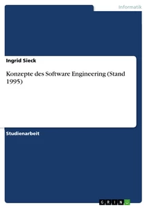 Titel: Konzepte des Software Engineering (Stand 1995)