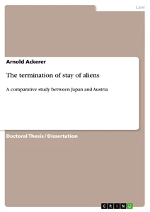 The termination of stay of aliens