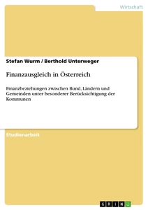 Titel: Finanzausgleich in Österreich