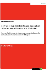 Title: How does Support for Belgian Federalism differ between Flanders and Wallonia?