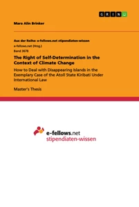 Title: The Right of Self-Determination in the Context of Climate Change