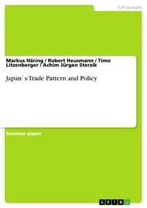 Titel: Japan`s Trade Pattern and Policy
