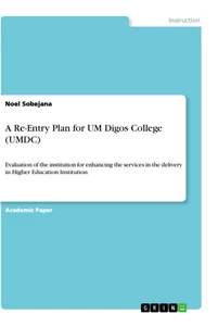 Title: A Re-Entry Plan for UM Digos College (UMDC)