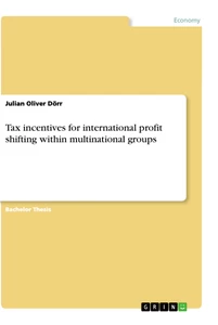 Title: Tax incentives for international profit shifting within multinational groups