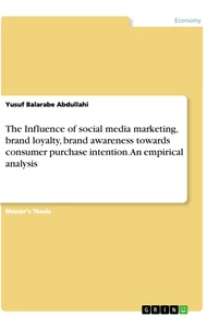 Title: The Influence of social media marketing, brand loyalty, brand awareness towards consumer purchase intention. An empirical analysis