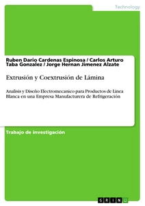 Titel: Extrusión y Coextrusión de Lámina
