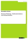 Titel: Benetton-Werbung - Mythendestruktion nach Roland Barthes