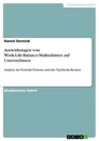 Titel: Auswirkungen von Work-Life-Balance-Maßnahmen auf Unternehmen