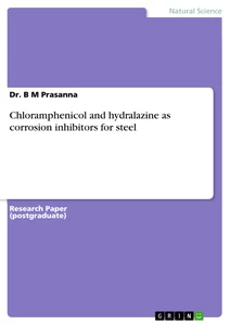 Titel: Chloramphenicol and hydralazine as corrosion inhibitors for steel