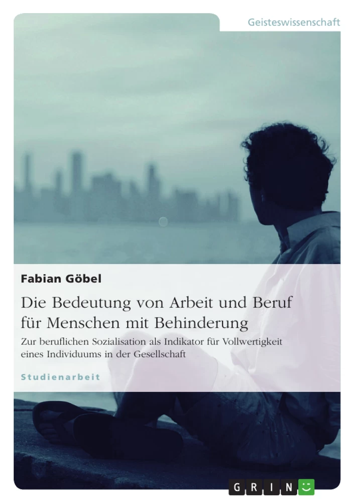 die bedeutung von arbeit und beruf fur menschen mit behinderung hausarbeiten de