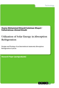 Titel: Utilization of Solar Energy in Absorption Refrigeration