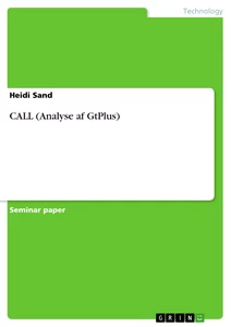 Titel: CALL (Analyse af GtPlus)