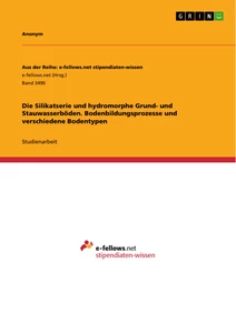 Titel: Die Silikatserie und hydromorphe Grund- und Stauwasserböden. Bodenbildungsprozesse und  verschiedene Bodentypen