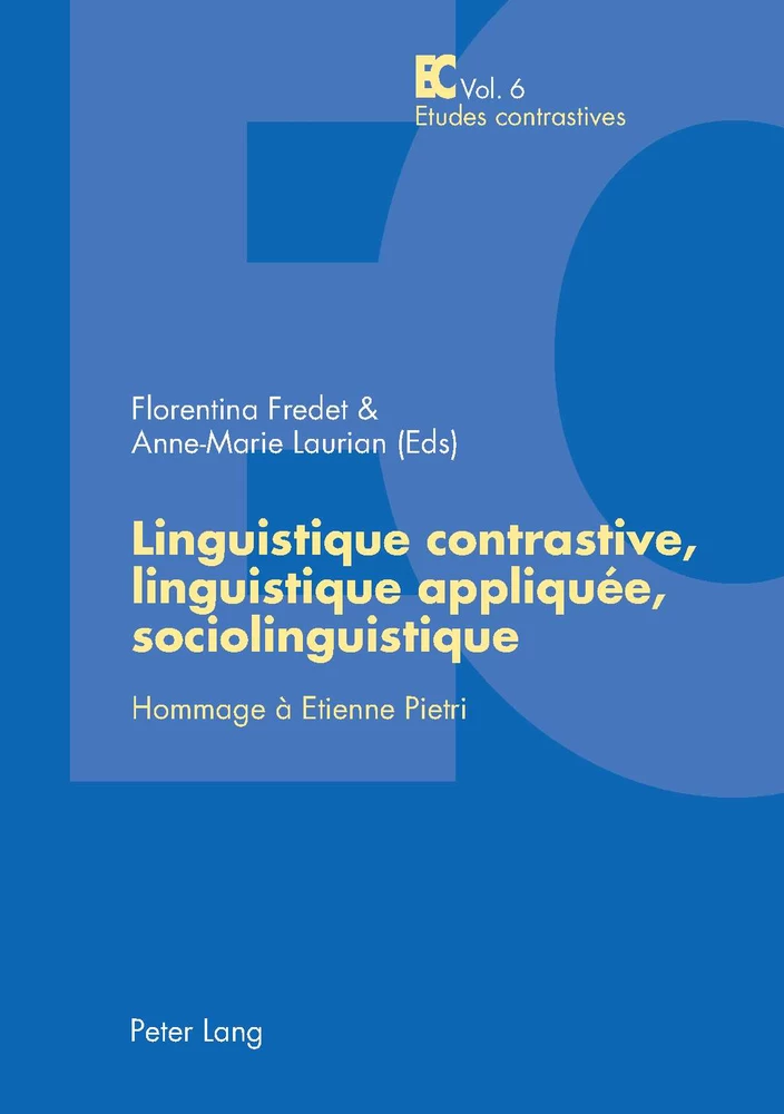 Titre: Linguistique contrastive, linguistique appliquée, sociolinguistique