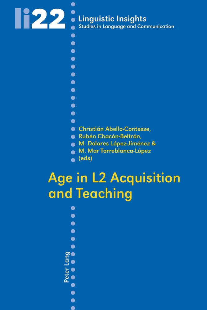 Title: Age in L2 Acquisition and Teaching
